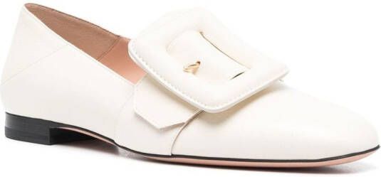 Bally side buckle-detail loafers Neutrals