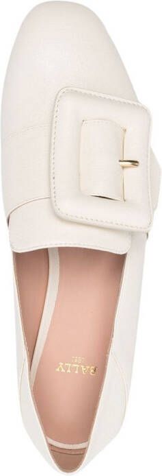 Bally side buckle-detail loafers Neutrals