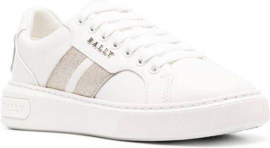 Bally side logo-plaque low-top sneakers White
