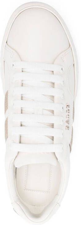 Bally side logo-plaque low-top sneakers White