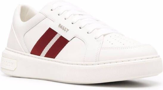 Bally side stripe detail sneakers White