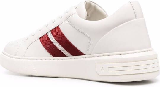 Bally side stripe detail sneakers White