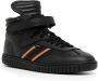 Bally side-stripe leather high-top sneakers Black - Thumbnail 2