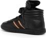 Bally side-stripe leather high-top sneakers Black - Thumbnail 3