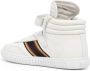 Bally side-stripe leather high-top sneakers White - Thumbnail 3