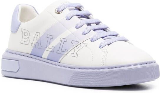 Bally side-stripe logo-print sneakers White