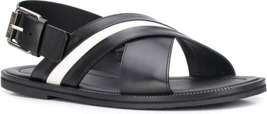 Bally slingback flat sandals Black