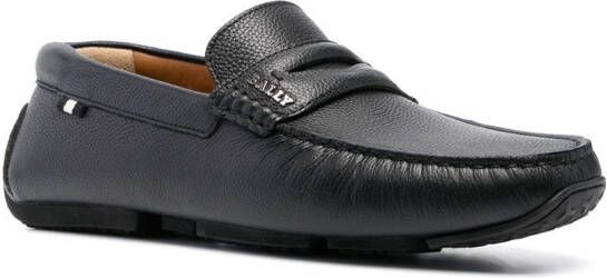 Bally slip-on leather loafers Black
