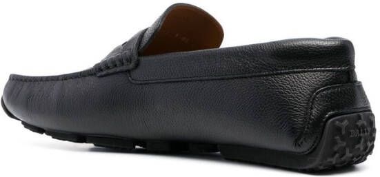 Bally slip-on leather loafers Black
