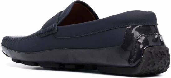 Bally slip-on leather loafers Blue