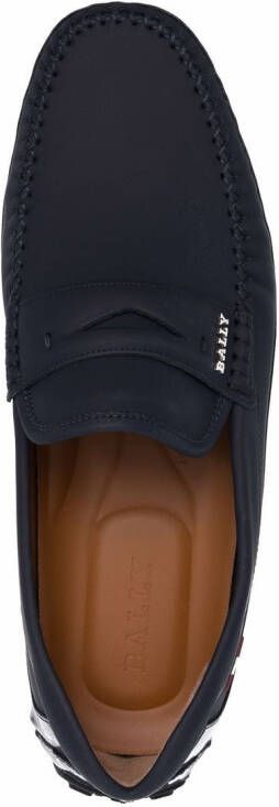 Bally slip-on leather loafers Blue