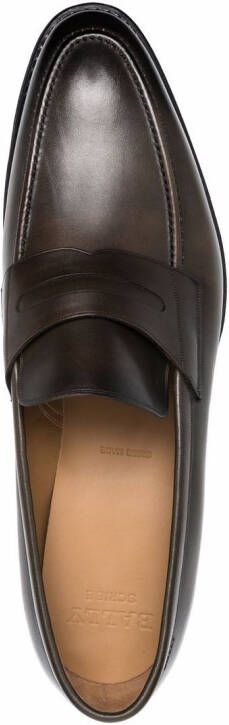 Bally slip-on leather loafers Green