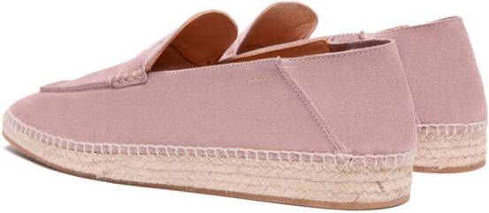 Bally square-toe leather espadrilles Pink