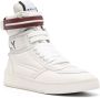 Bally stripe-detail high-top leather sneakers White - Thumbnail 2