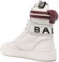 Bally stripe-detail high-top leather sneakers White - Thumbnail 3
