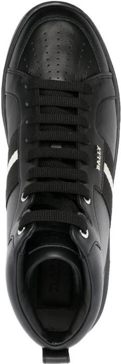 Bally stripe-detail high-top sneakers Black