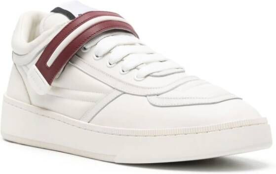 Bally stripe-detail low-top leather sneakers White