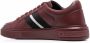 Bally stripe-embellished leather sneakers Red - Thumbnail 3