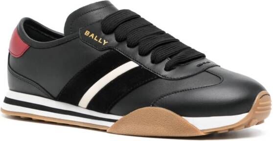Bally side-stripe panelled sneakers Black