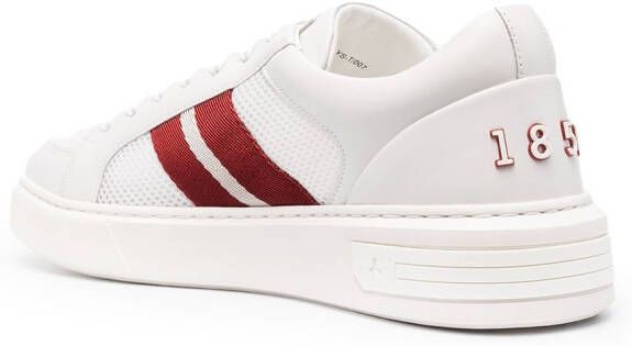 Bally striped tape low-top sneakers White