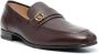 Bally Suisse logo-plaque leather loafers Brown - Thumbnail 2