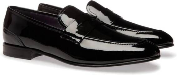 Bally Suisse patent-leather loafers Black