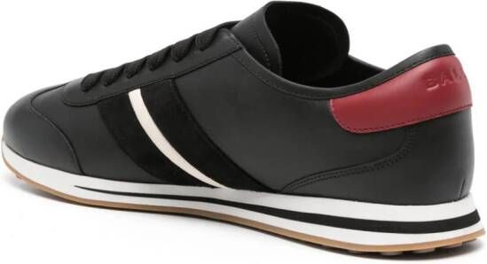 Bally Sussex side-stripe leather sneakers Black