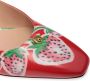 Bally Sylt 35mm strawberry-print leather pumps Red - Thumbnail 4