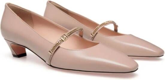 Bally Sylt brushed-leather pumps Neutrals
