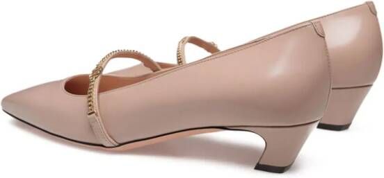 Bally Sylt brushed-leather pumps Neutrals