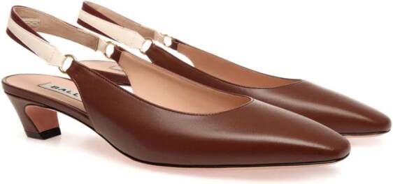 Bally Sylt Nappa leather pumps Brown