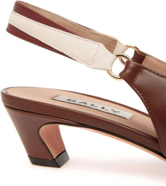 Bally Sylt Nappa leather pumps Brown