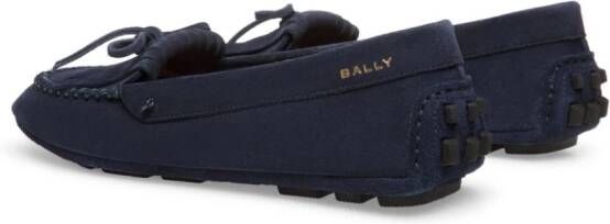 Bally tassel-detail suede loafers Blue