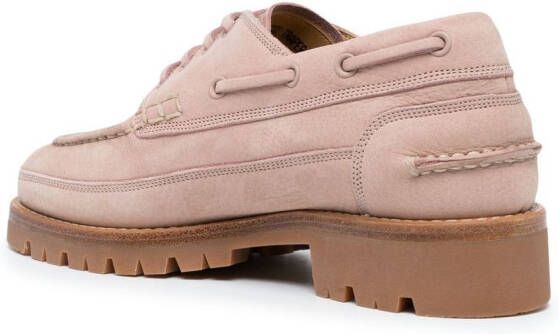 Bally Traper leather moccasins Pink