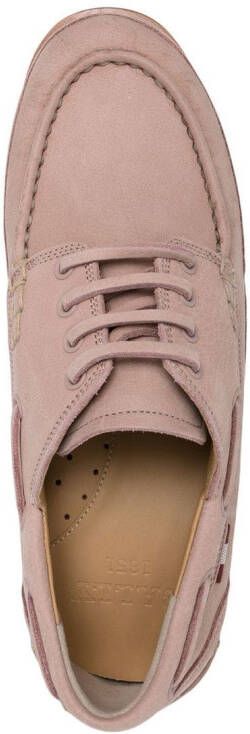 Bally Traper leather moccasins Pink