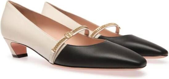 Bally two-tone leather pumps Neutrals