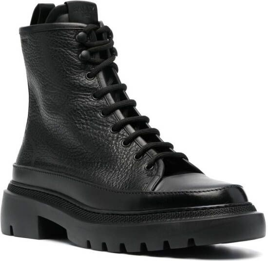 Bally Vatiz lace-up leather boots Black