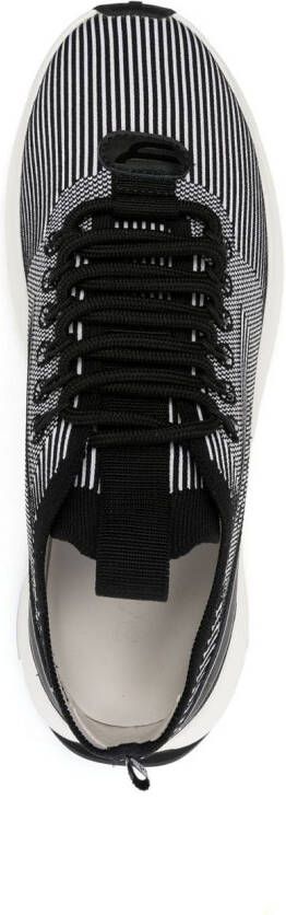 Bally vertical-stripe logo sneakers Black