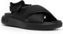Bally wide crossover-straps flat sands Black - Thumbnail 2