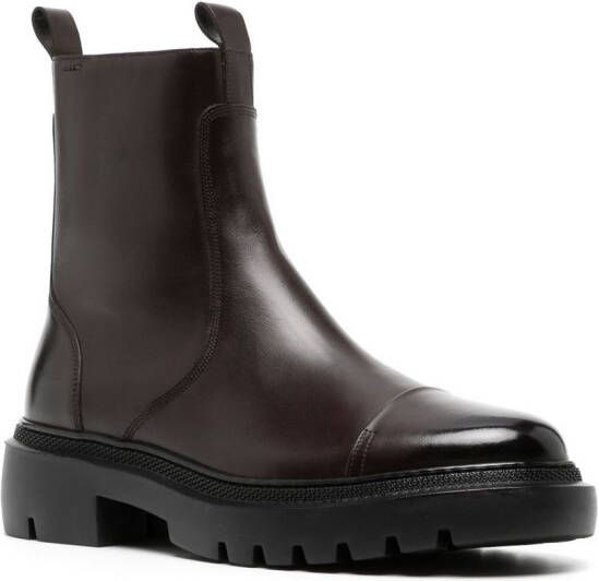 Bally zip-up ankle boots Brown