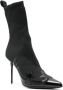 Balmain 95mm knitted ankle boots Black - Thumbnail 2