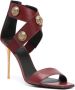 Balmain Alma 95mm leather sandals Red - Thumbnail 2