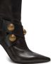 Balmain Alma leather knee-high boots Black - Thumbnail 4