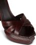 Balmain Ava 140mm leather platform sandals Red - Thumbnail 5