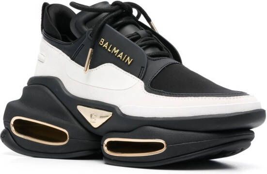 Balmain B-Bold leather sneakers Black