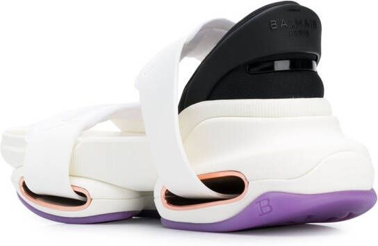 Balmain B-Bold sneaker-style sandals White