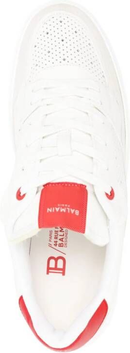 Balmain B-Court Flip leather sneakers White