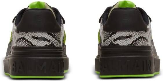 Balmain B-Court Flip snakeskin-effect sneakers Black