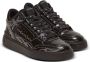 Balmain B-Court mid-top patent-leather sneakers Black - Thumbnail 2