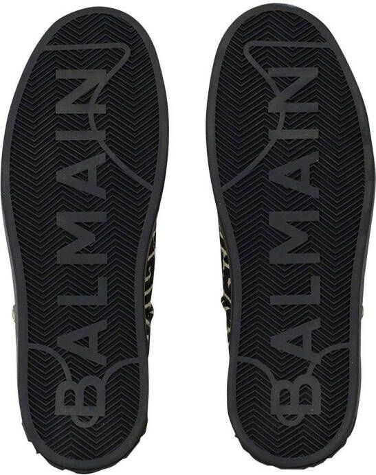 Balmain B-Court monogram sneakers Black